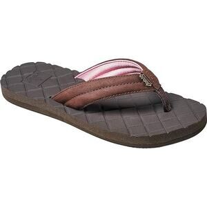 Reef Cushion Bounce Sandals Brown Thong Flip Flops size 7